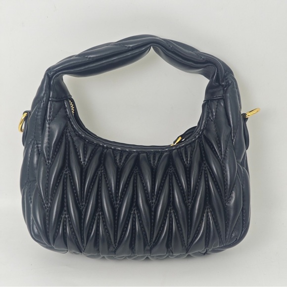 Miu Miu Black Quilted Shoulder Bag - Picture 4 of 6